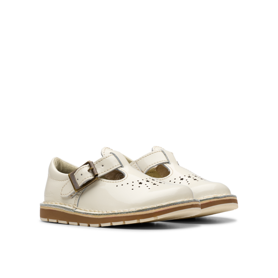 Clarks - Joyful Skip T. - White Patent - Shoes