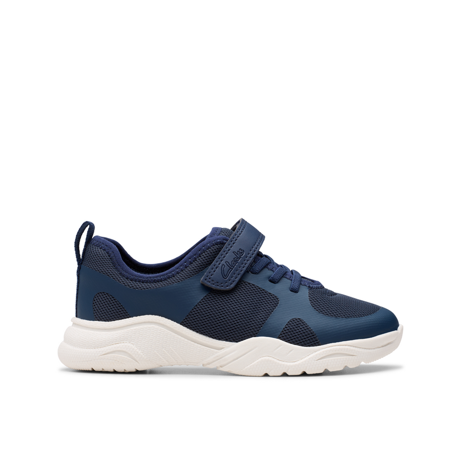 Clarks - Feather Ath K - Navy - Trainers