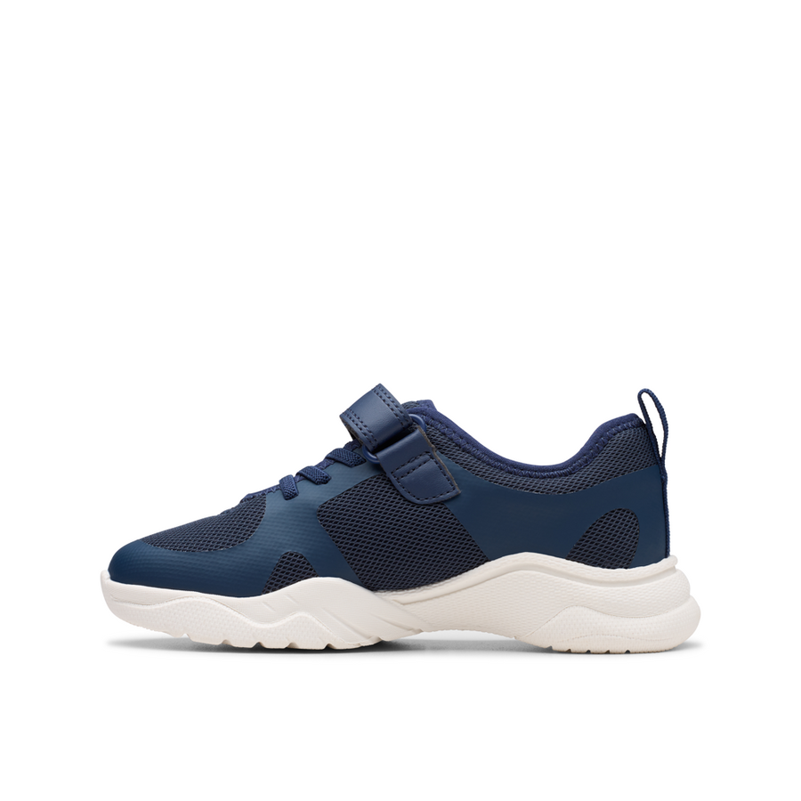 Clarks - Feather Ath K - Navy - Trainers