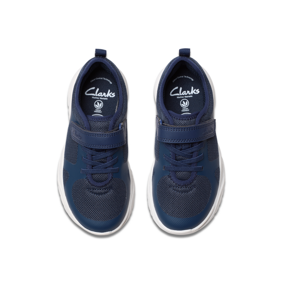 Clarks - Feather Ath K - Navy - Trainers