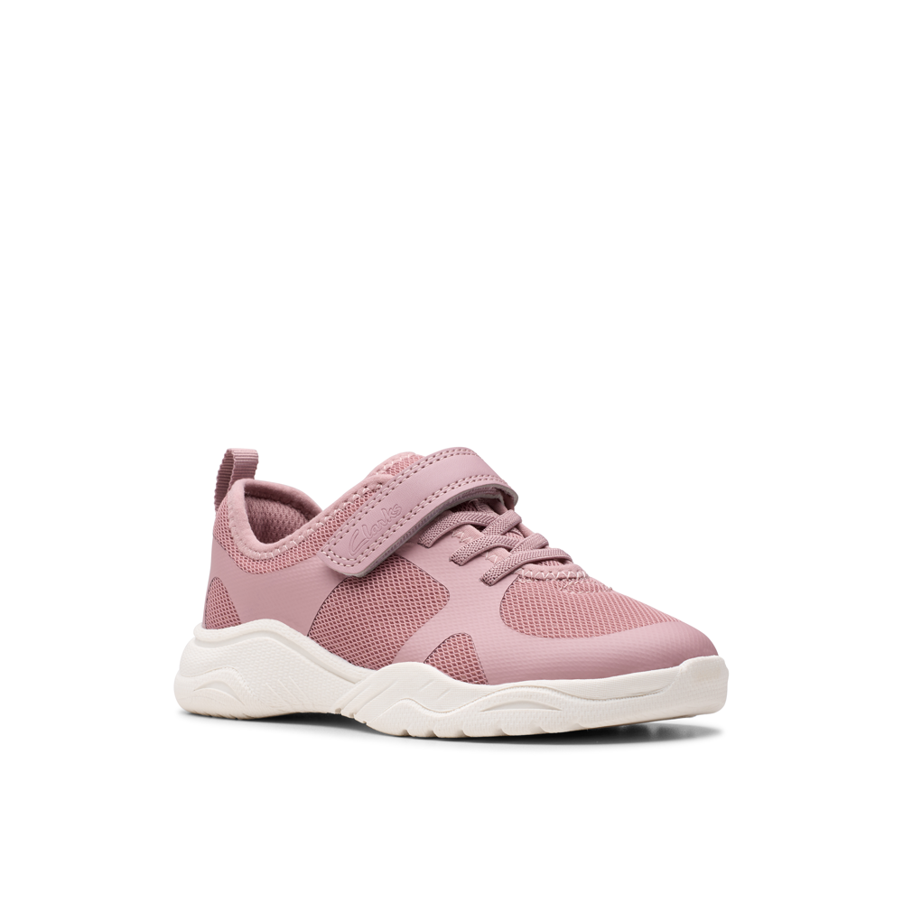 Clarks - Feather Ath K. - Dusty Pink - Trainers