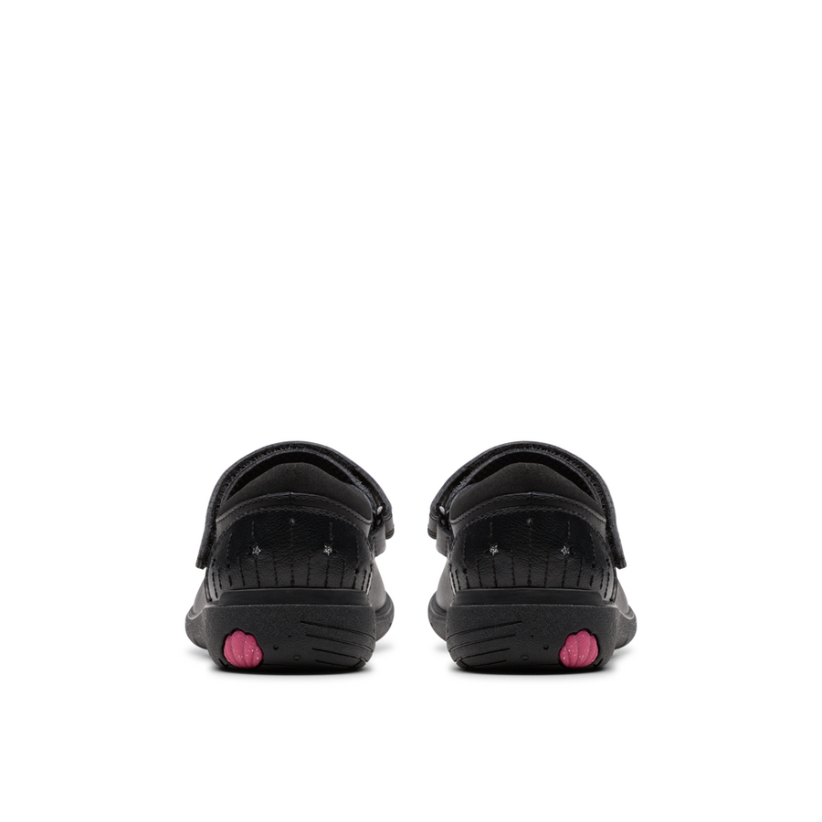 Clarks - Relda Wish K. - Black Leather - School Shoes