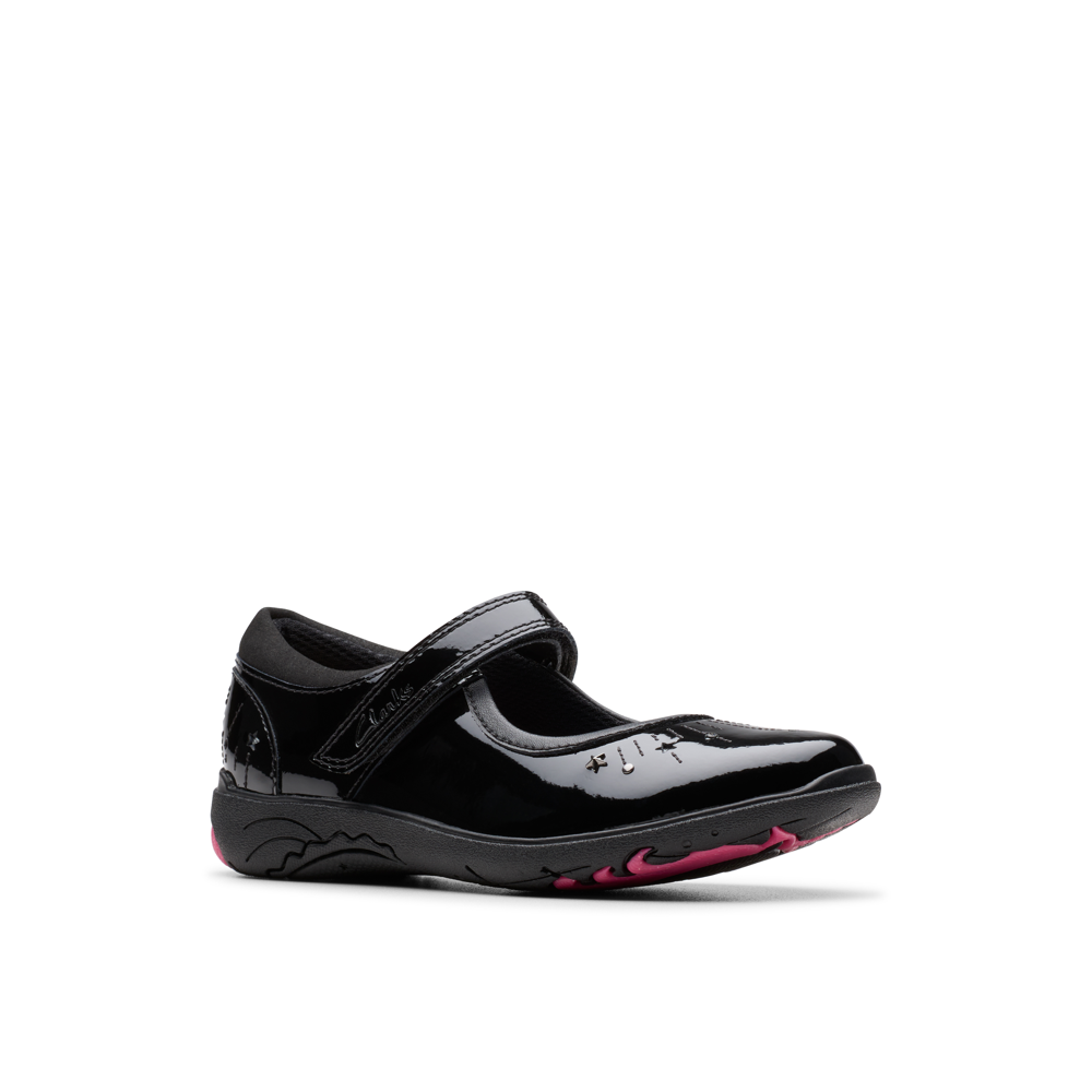 Clarks - Relda Wish K. - Black Patent - School Shoes