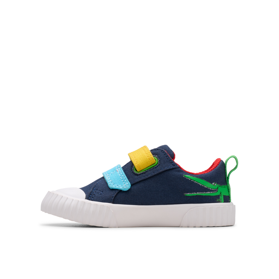 Clarks - RDFoxingAceT. - Navy Canvas - Canvas Shoes