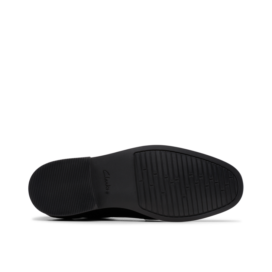 Clarks - Jonwin Step Y. - Black Leather - School Shoes