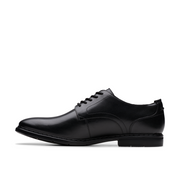 Clarks Banbury Derby Black Leather Shoes