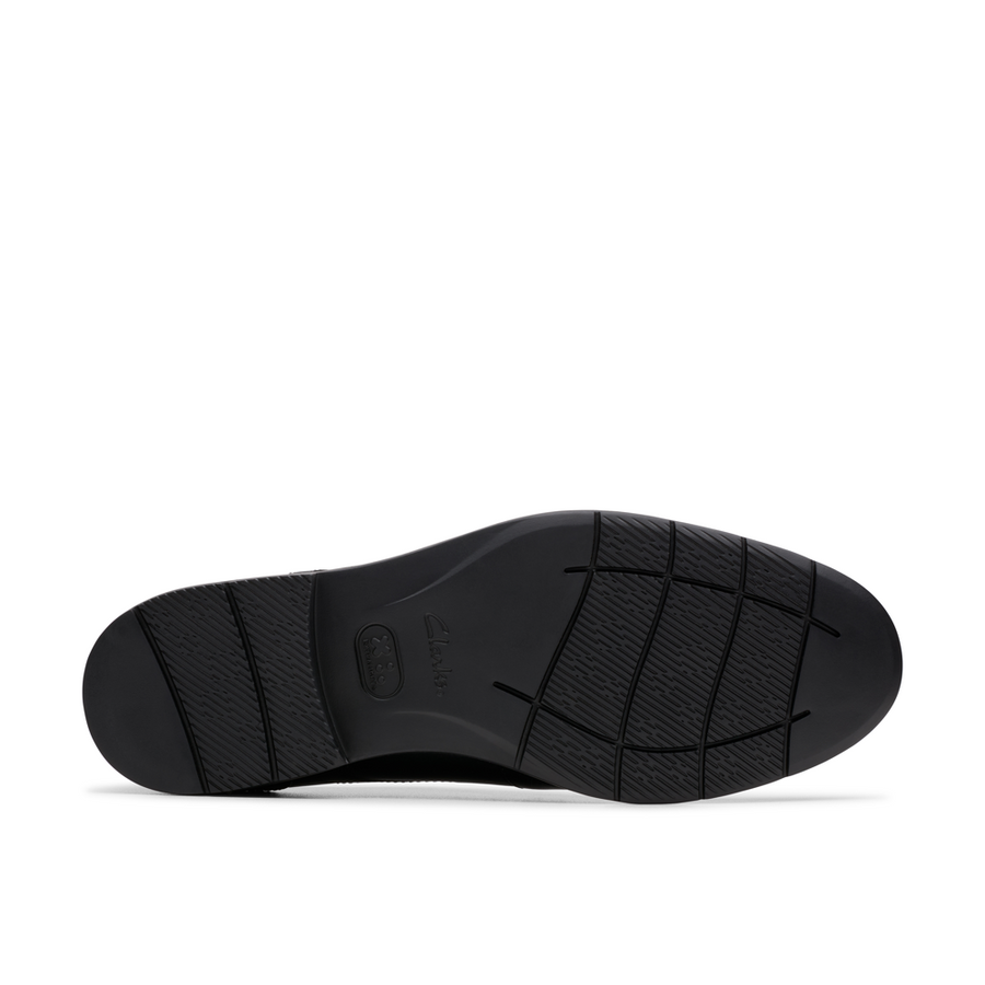 Clarks Banbury Derby Black Leather Shoes