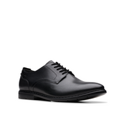 Clarks Banbury Derby Black Leather Shoes