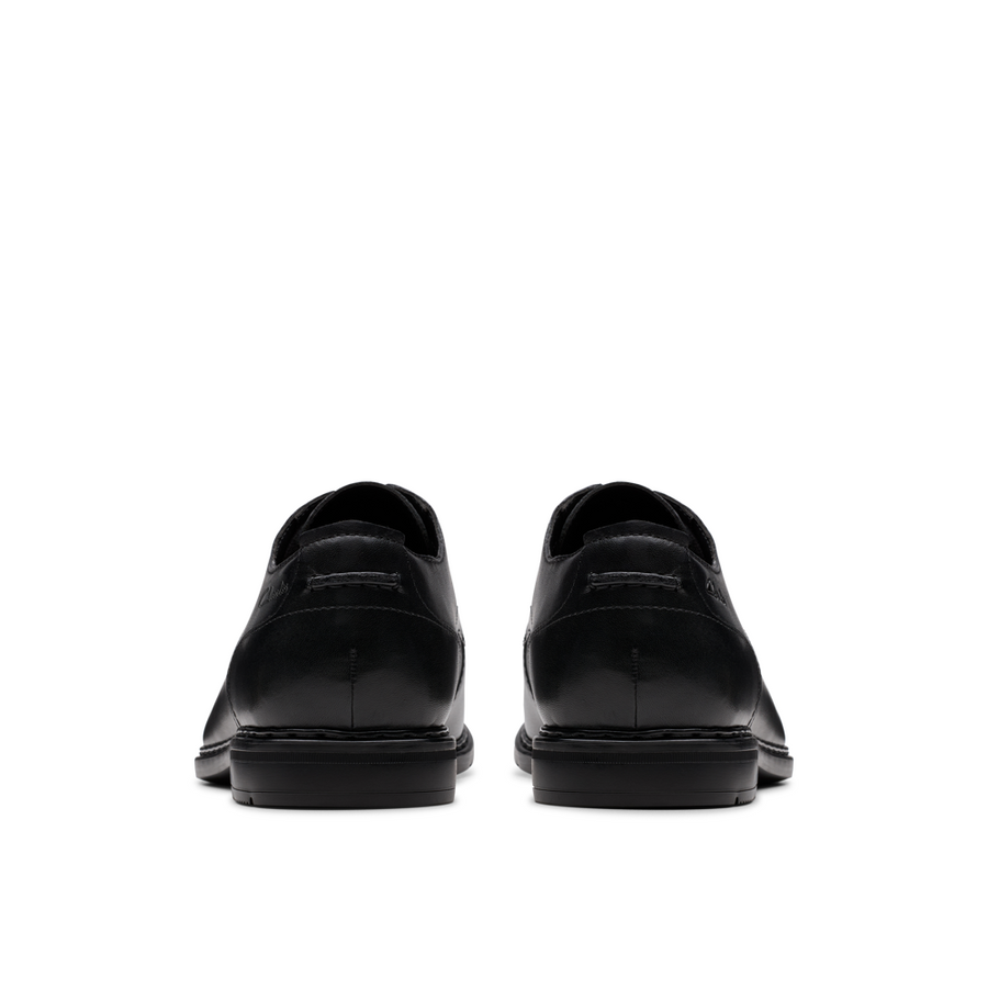 Clarks Banbury Derby Black Leather Shoes