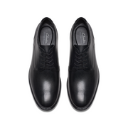 Clarks Banbury Derby Black Leather Shoes