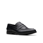 Clarks Banbury Lo Black Leather Shoes