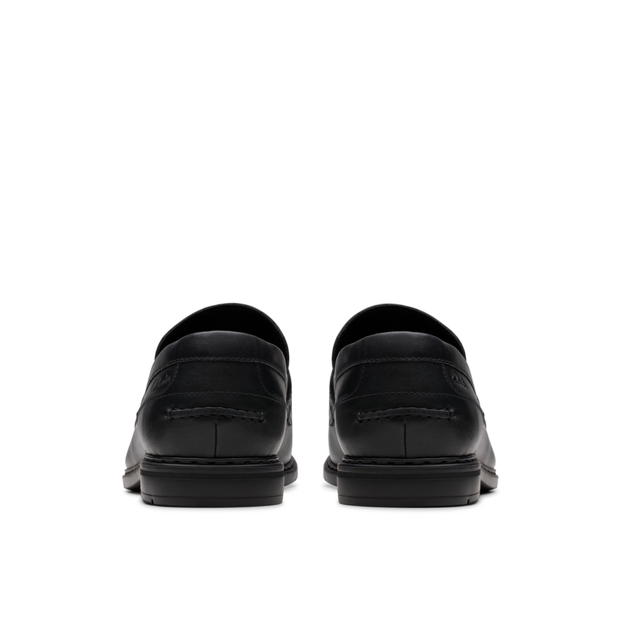 Clarks Banbury Lo Black Leather Shoes