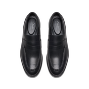 Clarks Banbury Lo Black Leather Shoes