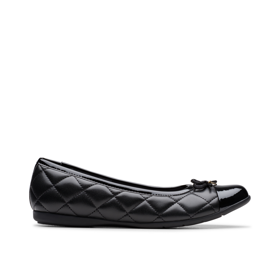 Clarks - Dance Cap Y. - Black - School Shoes