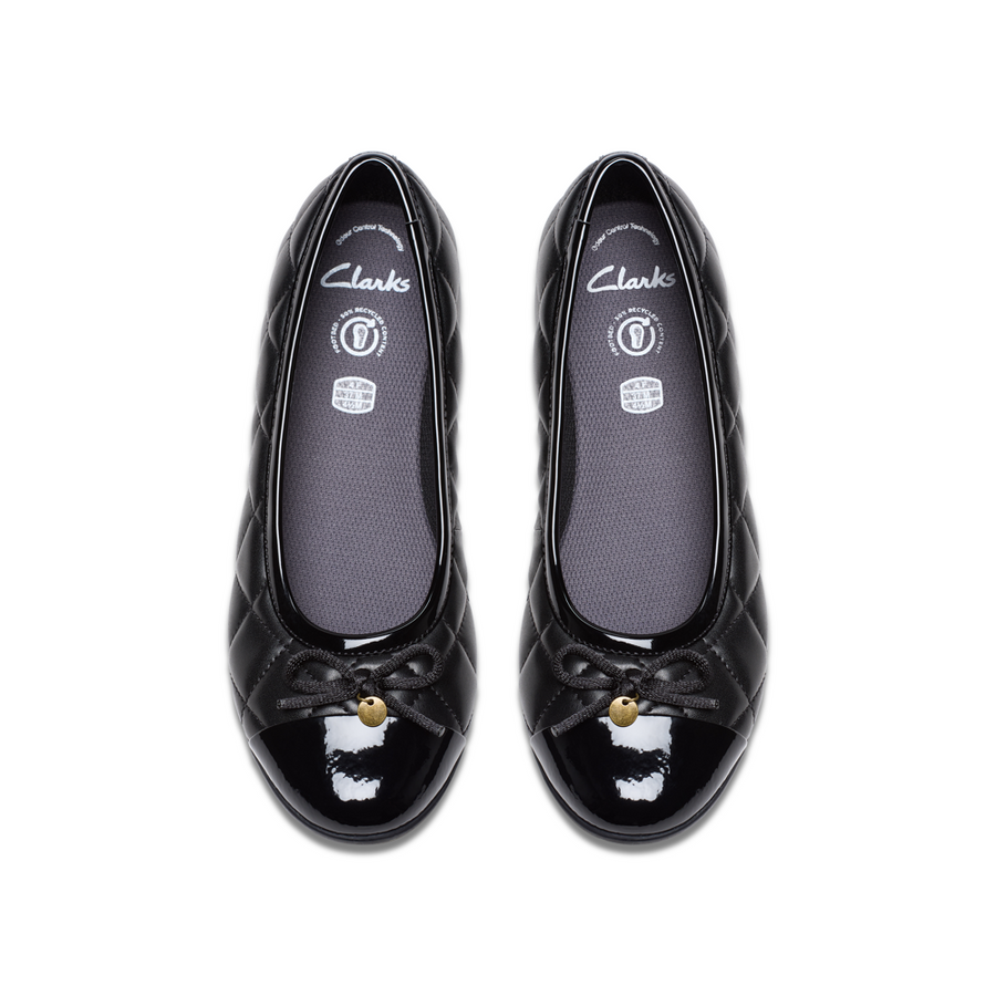 Clarks - Dance Cap Y. - Black - School Shoes