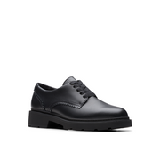 Clarks - Eris Pure Y. - Black Leather - School Shoes