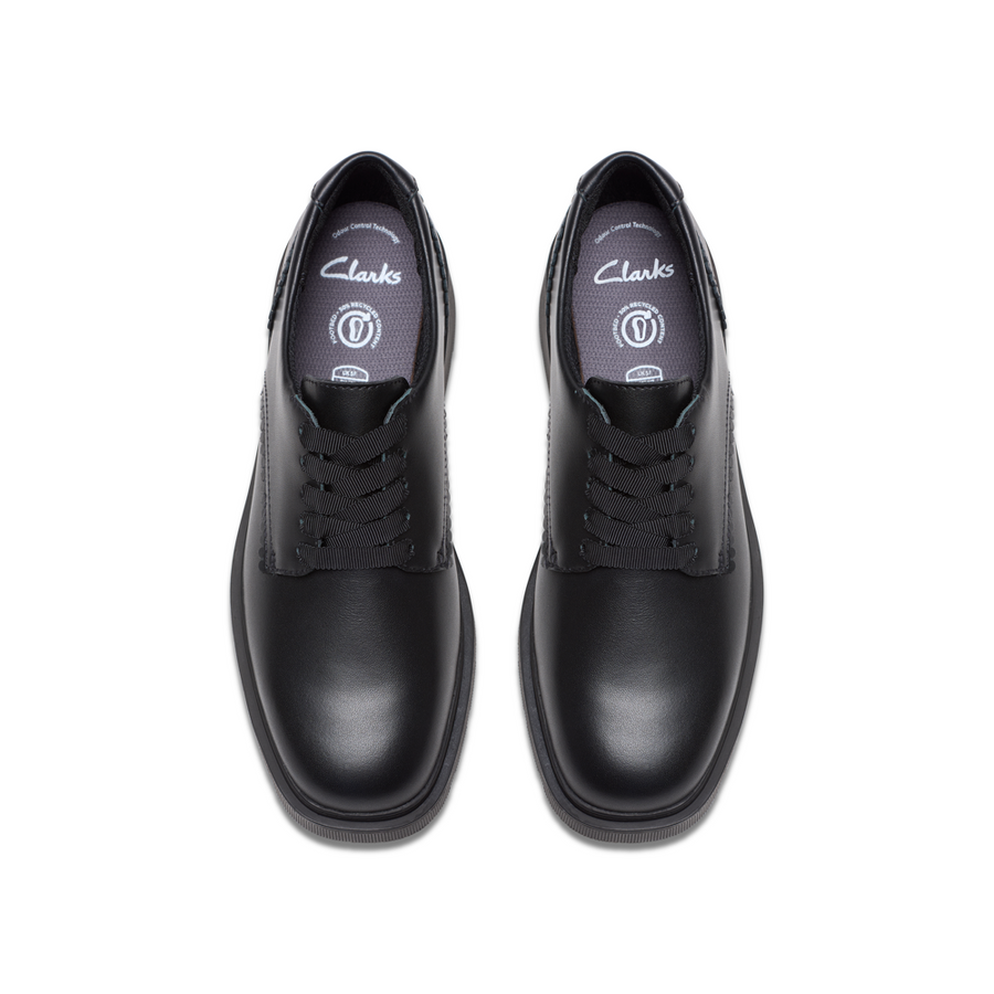 Clarks - Eris Pure Y. - Black Leather - School Shoes