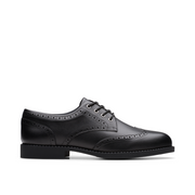Clarks - Tapa Pure Y. - Black Leather - School Shoes