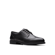 Clarks - Tapa Pure Y. - Black Leather - School Shoes