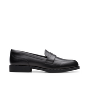 Clarks - Tapa Edge Y. - Black Leather - School Shoes