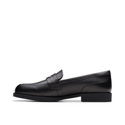 Clarks - Tapa Edge Y. - Black Leather - School Shoes