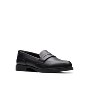 Clarks - Tapa Edge Y. - Black Leather - School Shoes