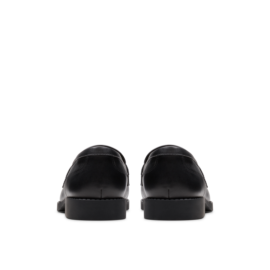 Clarks - Tapa Edge Y. - Black Leather - School Shoes