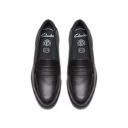 Clarks - Tapa Edge Y. - Black Leather - School Shoes