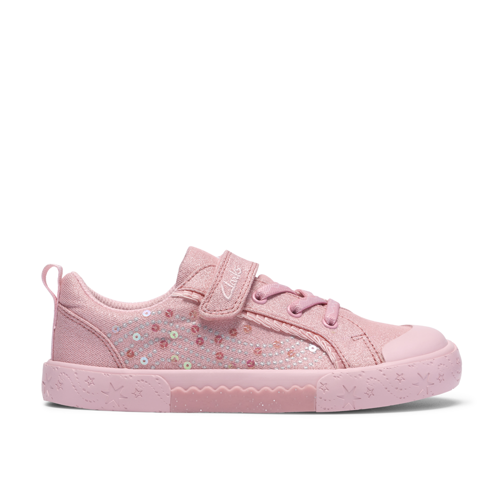 Clarks - FoxingGleam K. - Pink Canvas - Canvas Shoes