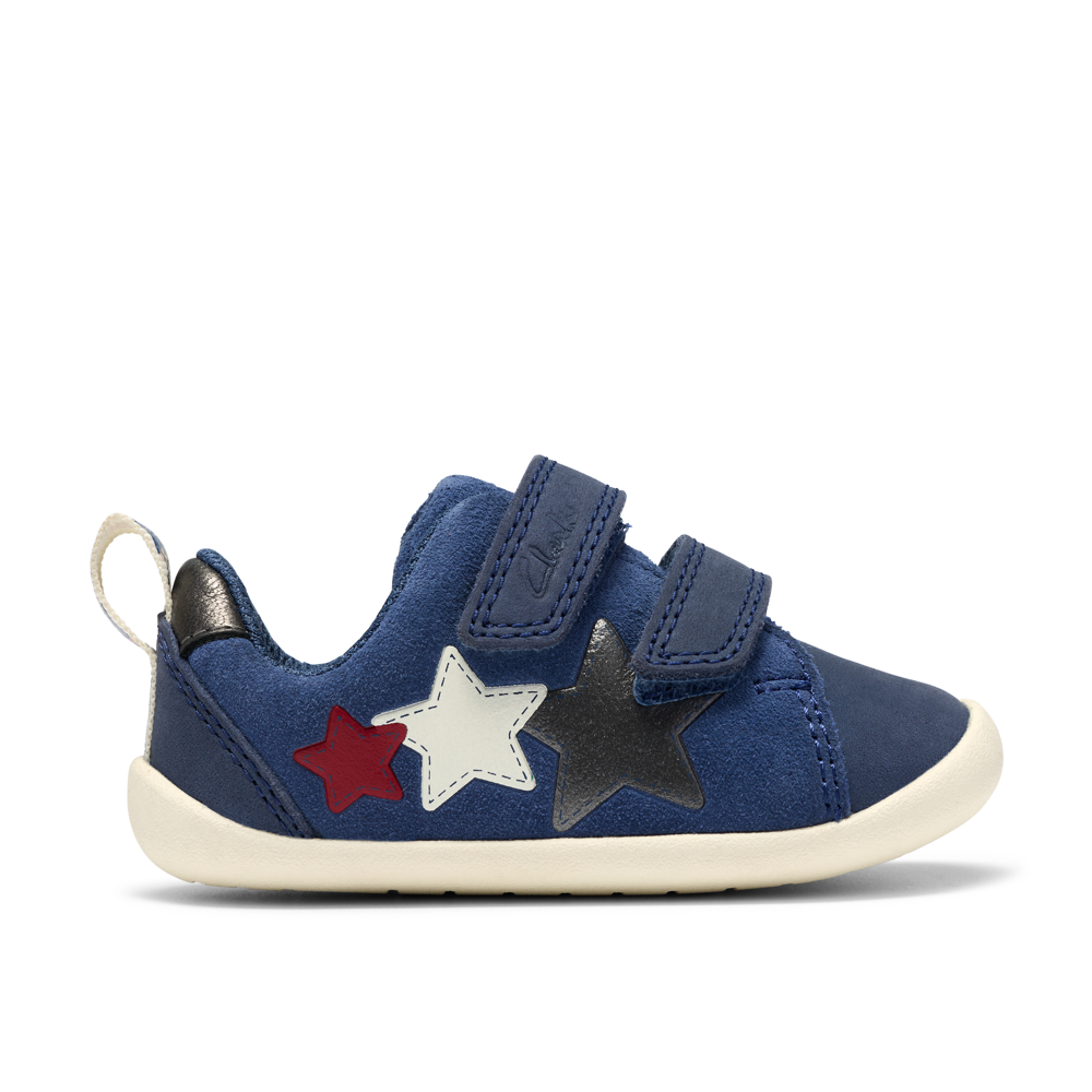 Clarks - Roamer City T - Blue Leather - Shoes