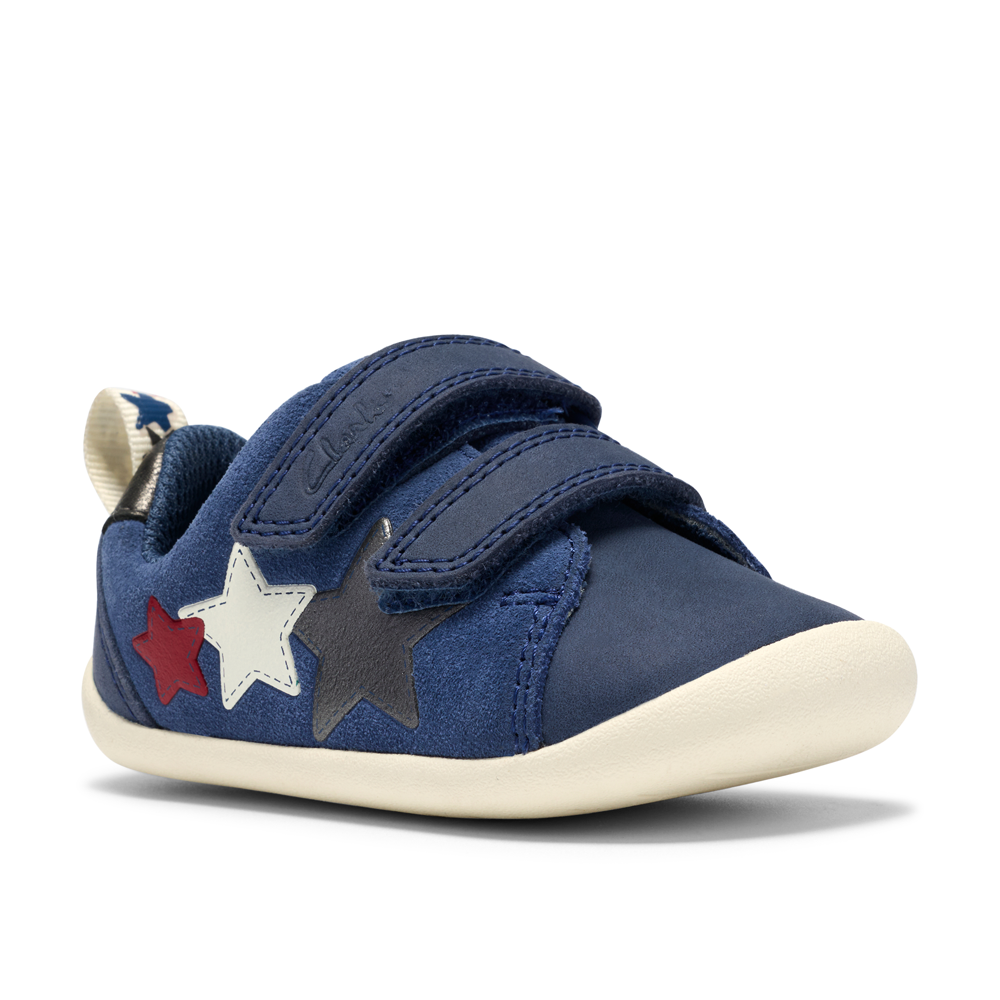 Clarks - Roamer City T - Blue Leather - Shoes