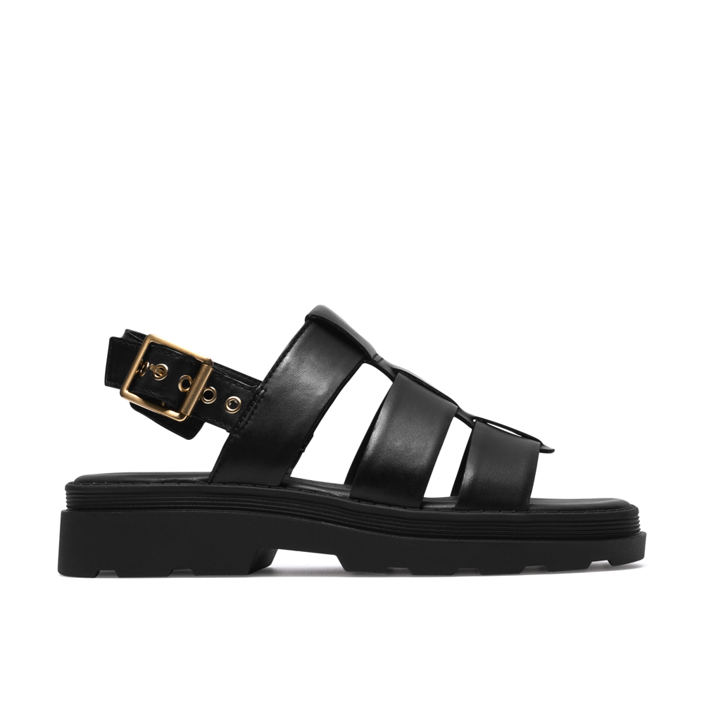 Clarks - Orinoco3 Strap - Black Leather - Sandals