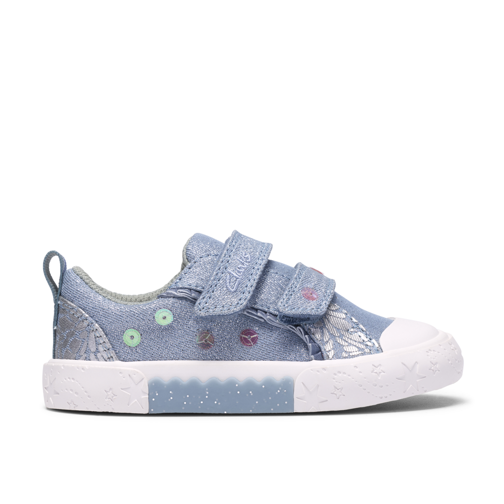 Clarks - Foxing Trim T. - Denim Canvas - Canvas Shoes