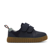 Clarks Cove Pop T Navy Leather Shoes