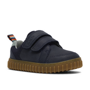 Clarks Cove Pop T Navy Leather Shoes