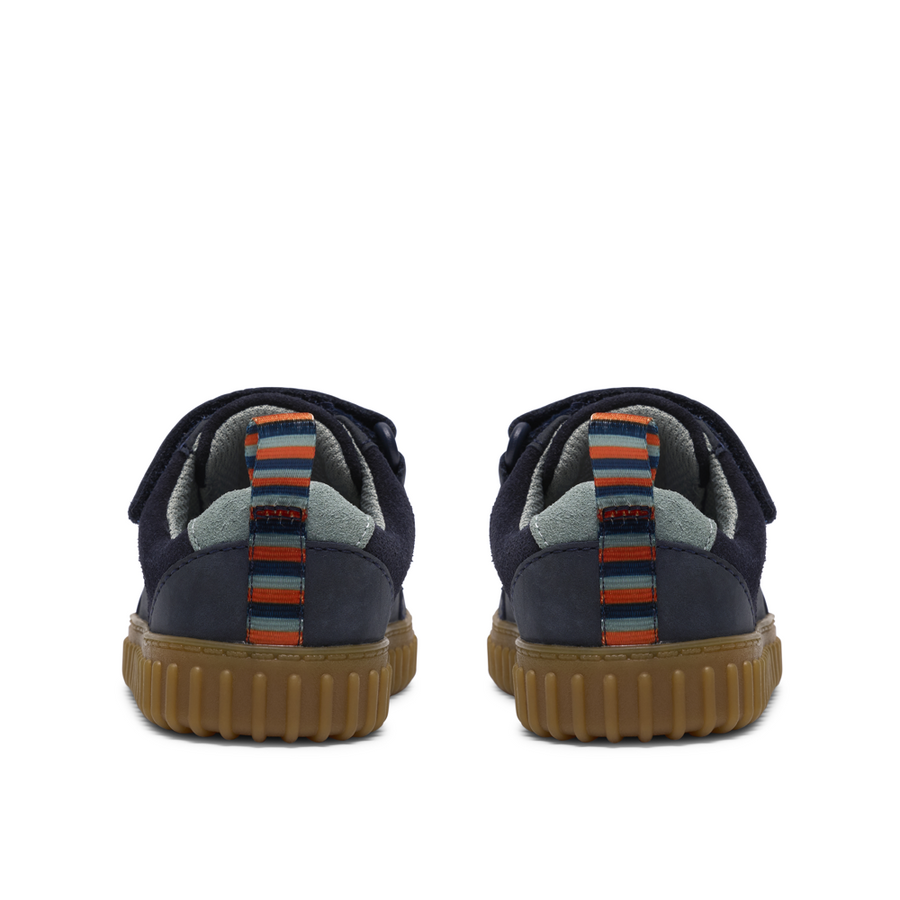 Clarks Cove Pop T Navy Leather Shoes