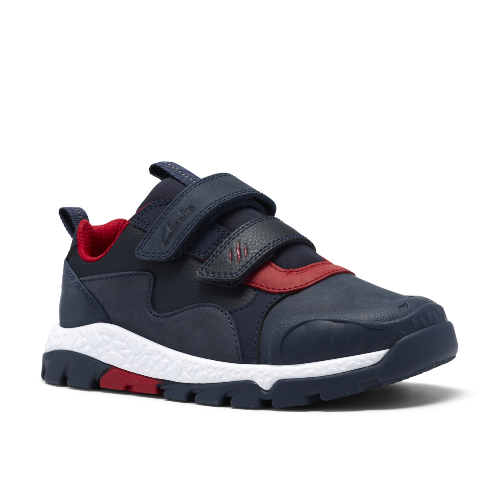 Clarks - Steggy2Track K - Navy/Red - Shoes