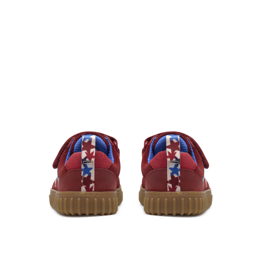 Clarks Cove Go T Red Leather Shoes