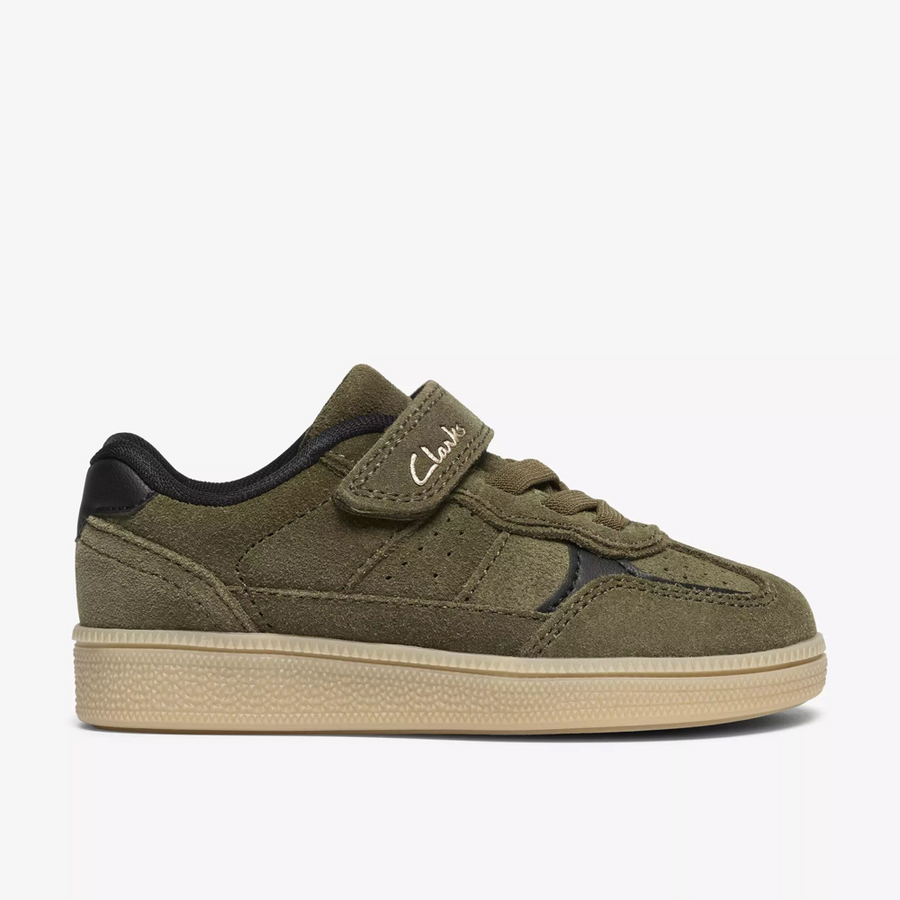 Clarks Cypress Pop K Khaki Shoes
