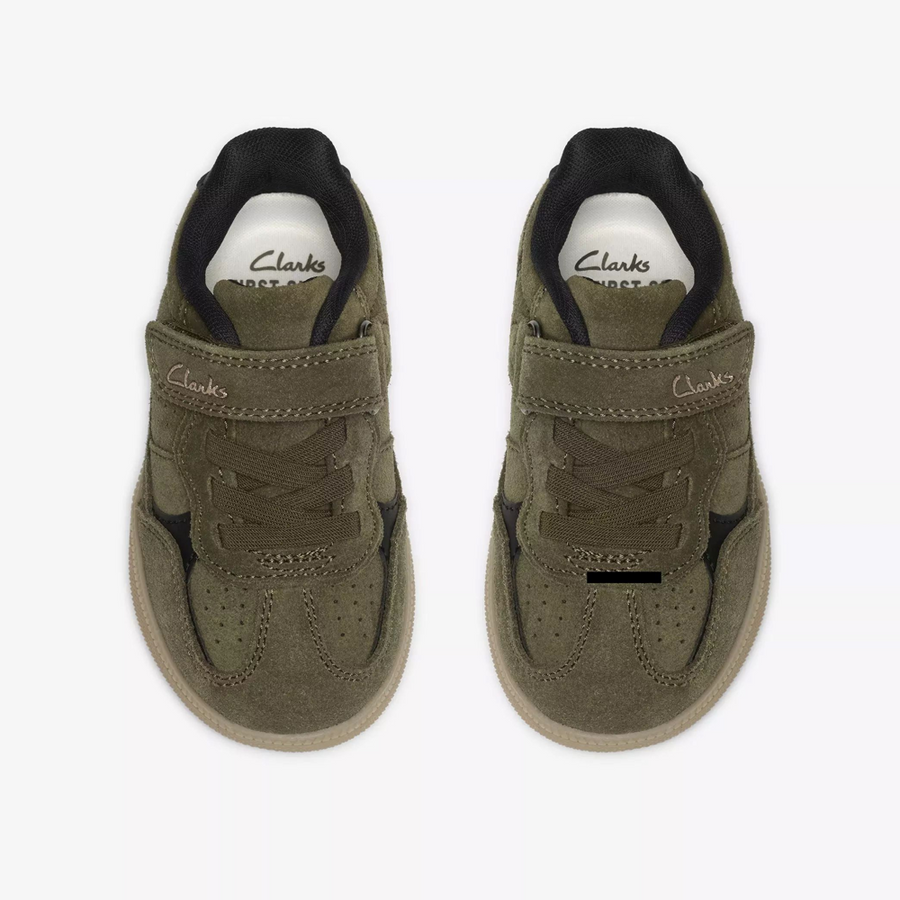 Clarks Cypress Pop K Khaki Shoes
