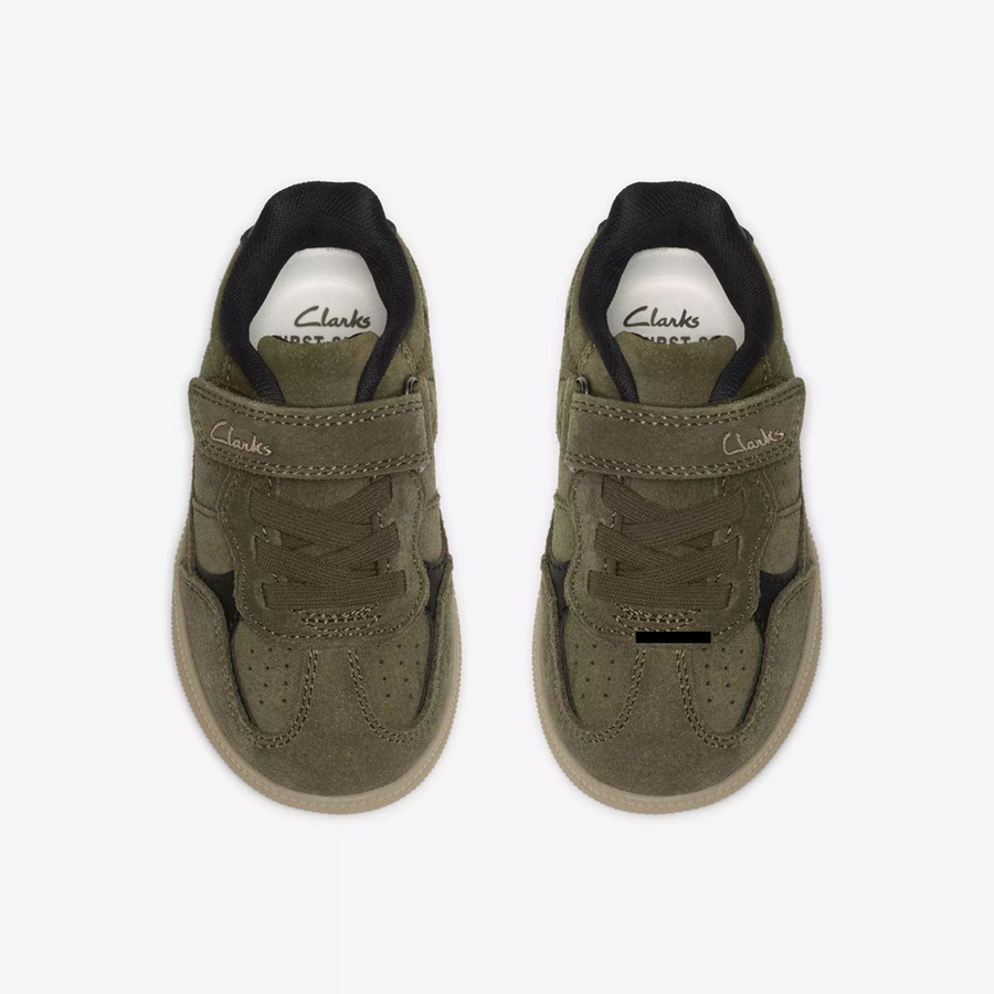 Clarks Cypress Pop T Khaki Shoes