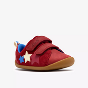 Clarks Roamer City T Dark Red Leather Shoes