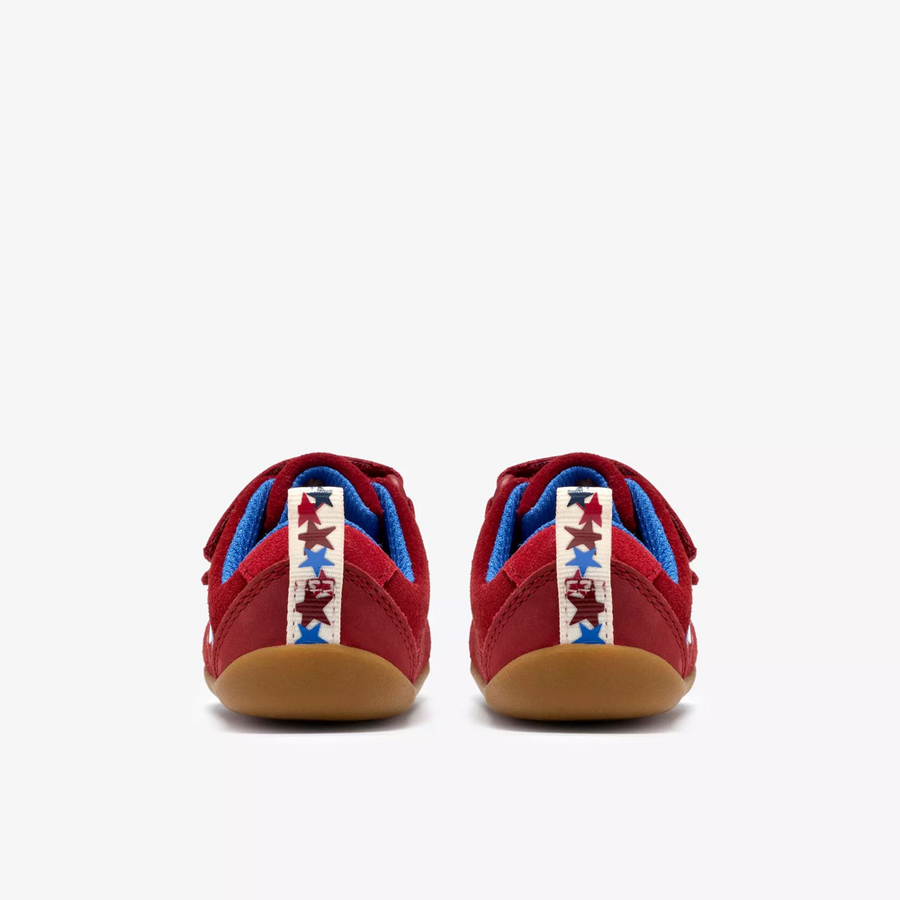 Clarks Roamer City T Dark Red Leather Shoes