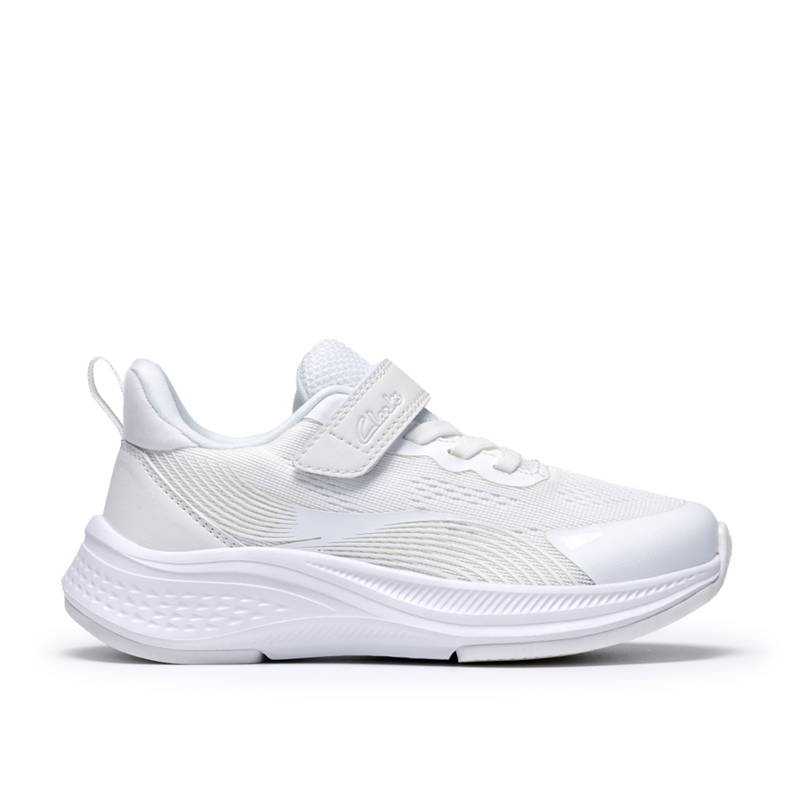 Clarks - Lumen Hero K - White - Trainers