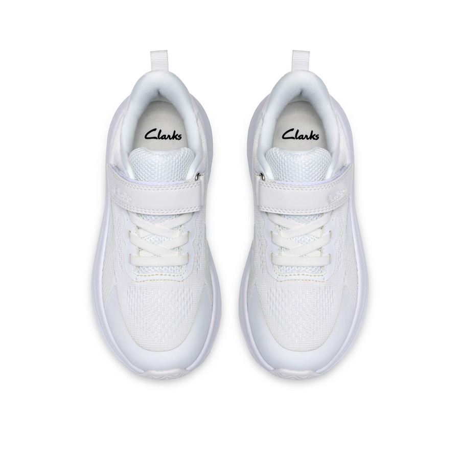 Clarks - Lumen Hero K - White - Trainers