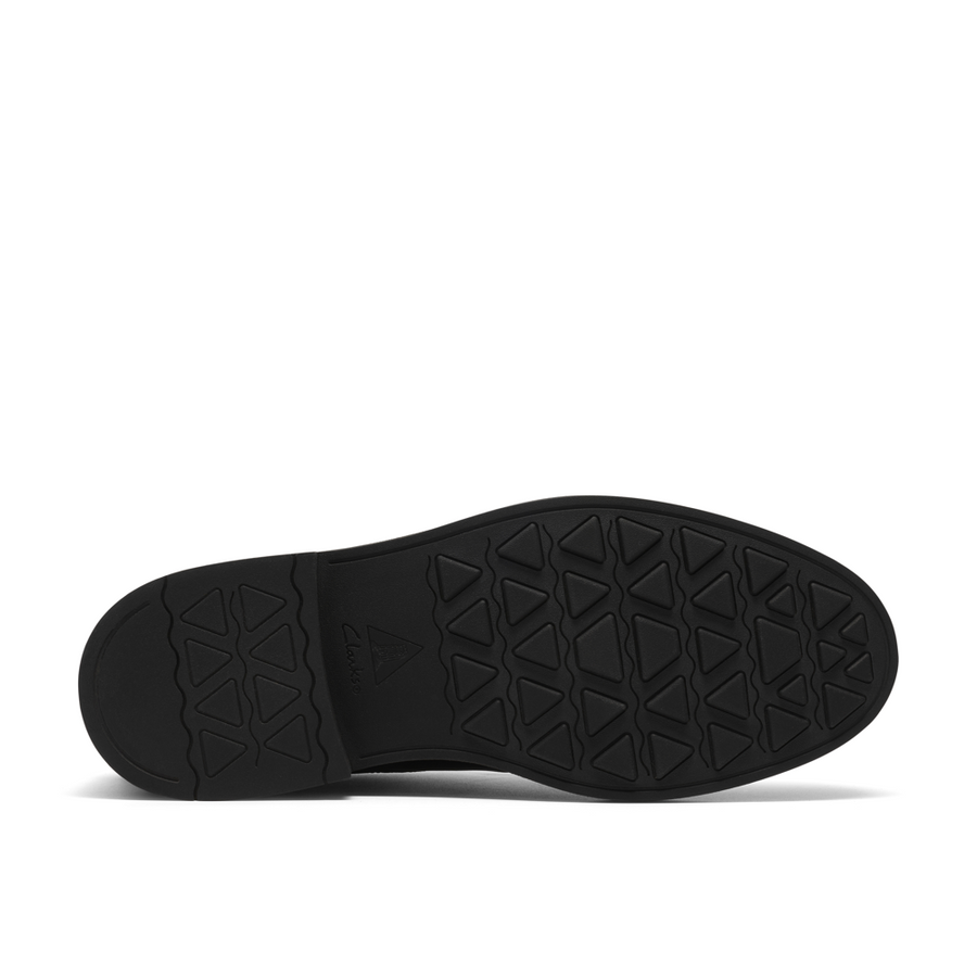 Clarks Newford Lace Black Leather Shoes