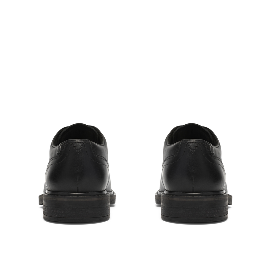 Clarks Newford Lace Black Leather Shoes