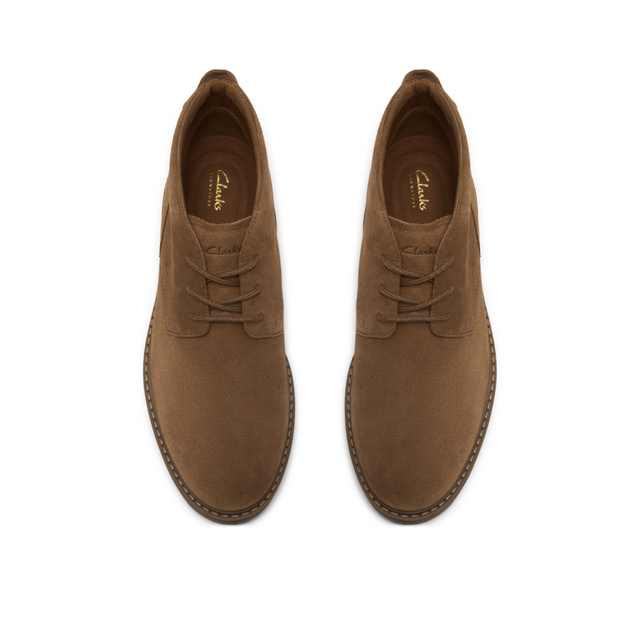 Clarks Newford Mid Cola Suede Boots