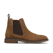 Clarks Jaxen Easy Cola Suede Boots