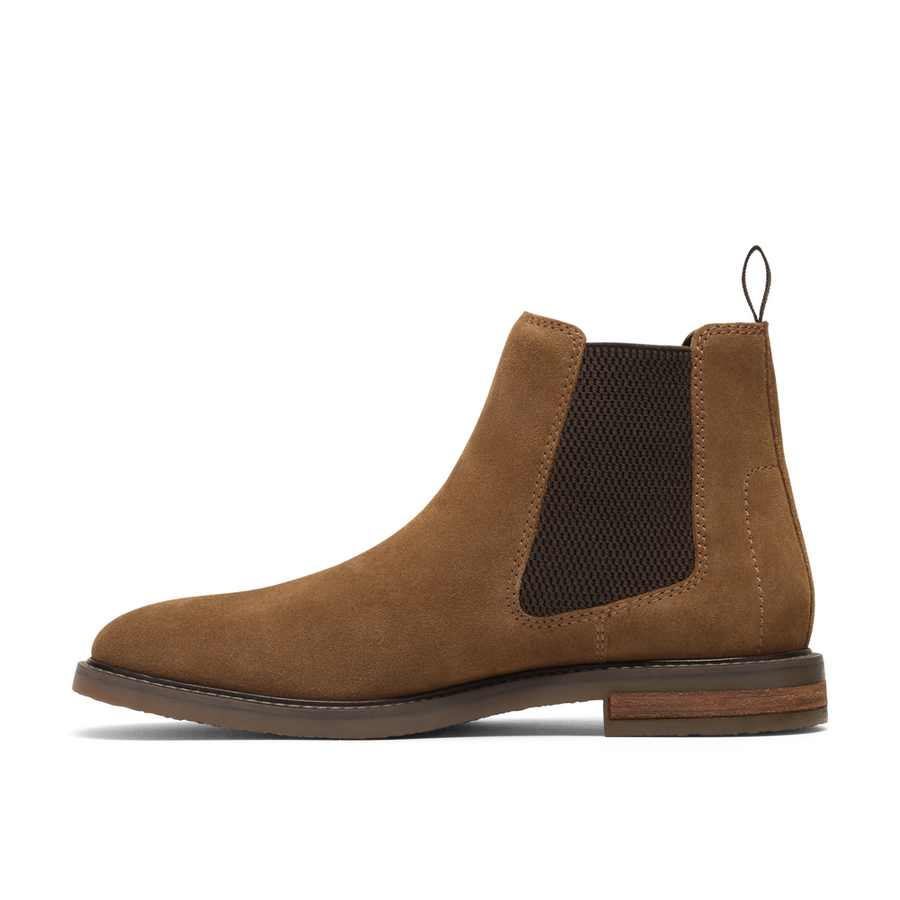 Clarks Jaxen Easy Cola Suede Boots